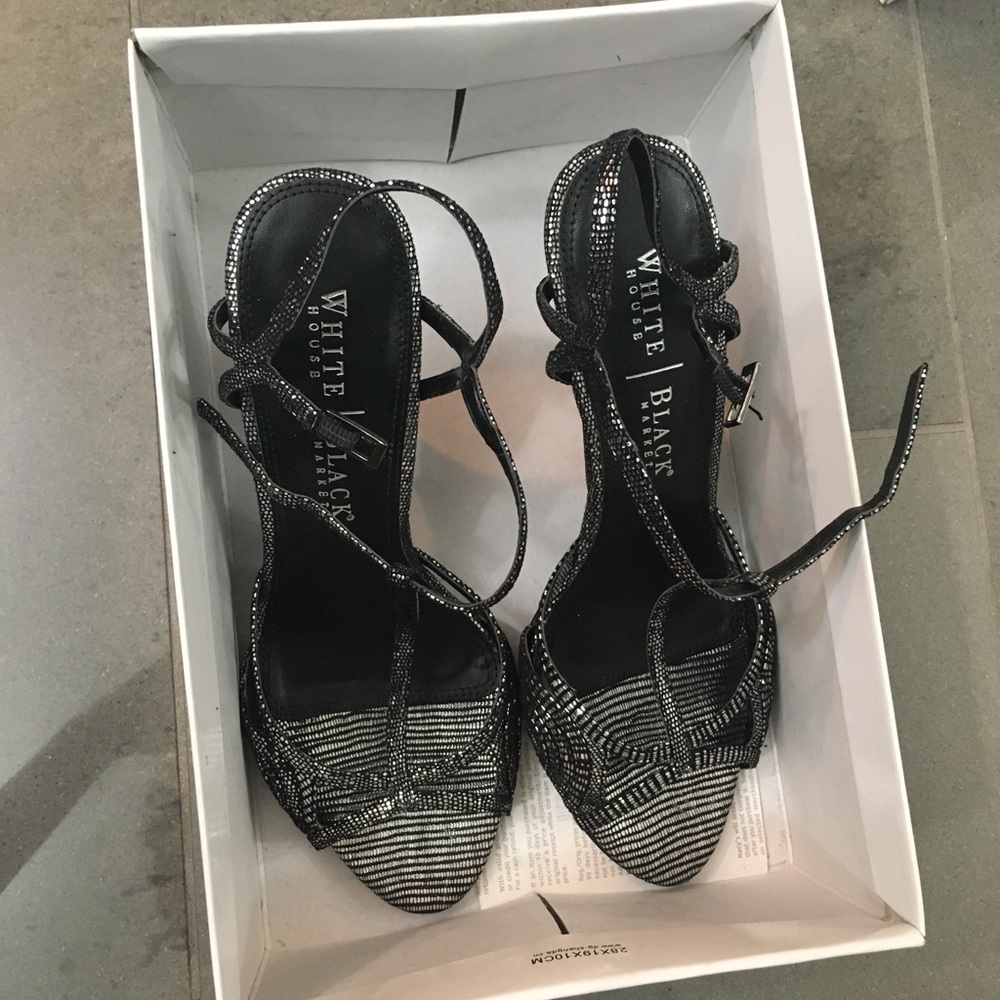 White and black shoes